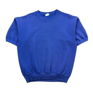 VTG Honors Sport Crewneck Sweatshirt Men Large Blue Bodybuilding Rag Top Gym